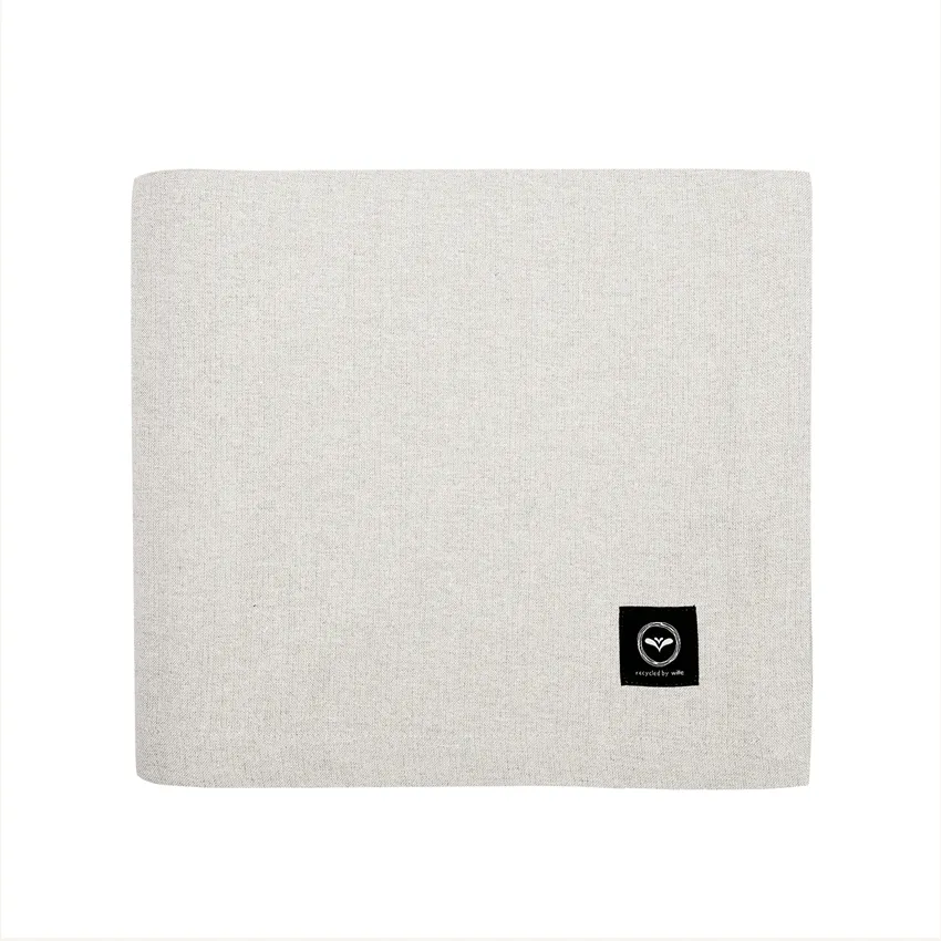 Mantel reciclado Elin, Lino/Blanco