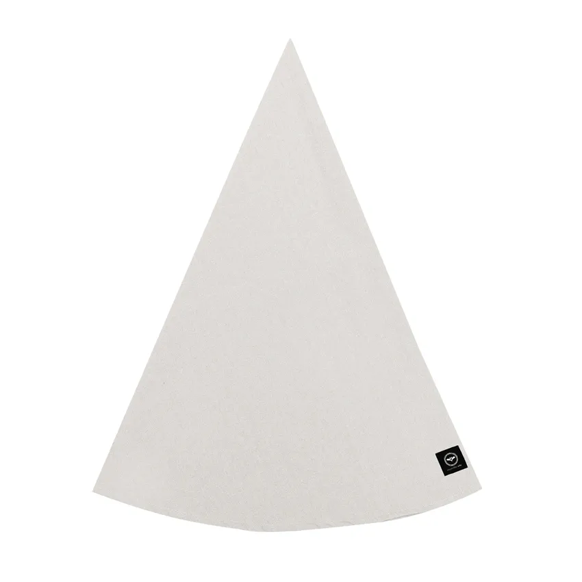 Mantel Redondo Limpiable Reciclado Hedvig, Lino/Blanco