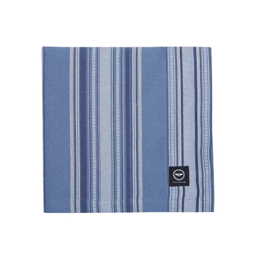 Mantel reciclado Boda, Azul grisáceo/Azul oscuro