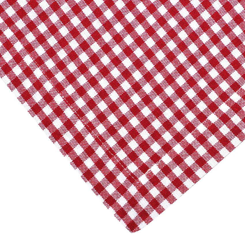 Mantel reciclado Madicken, Rojo/Blanco