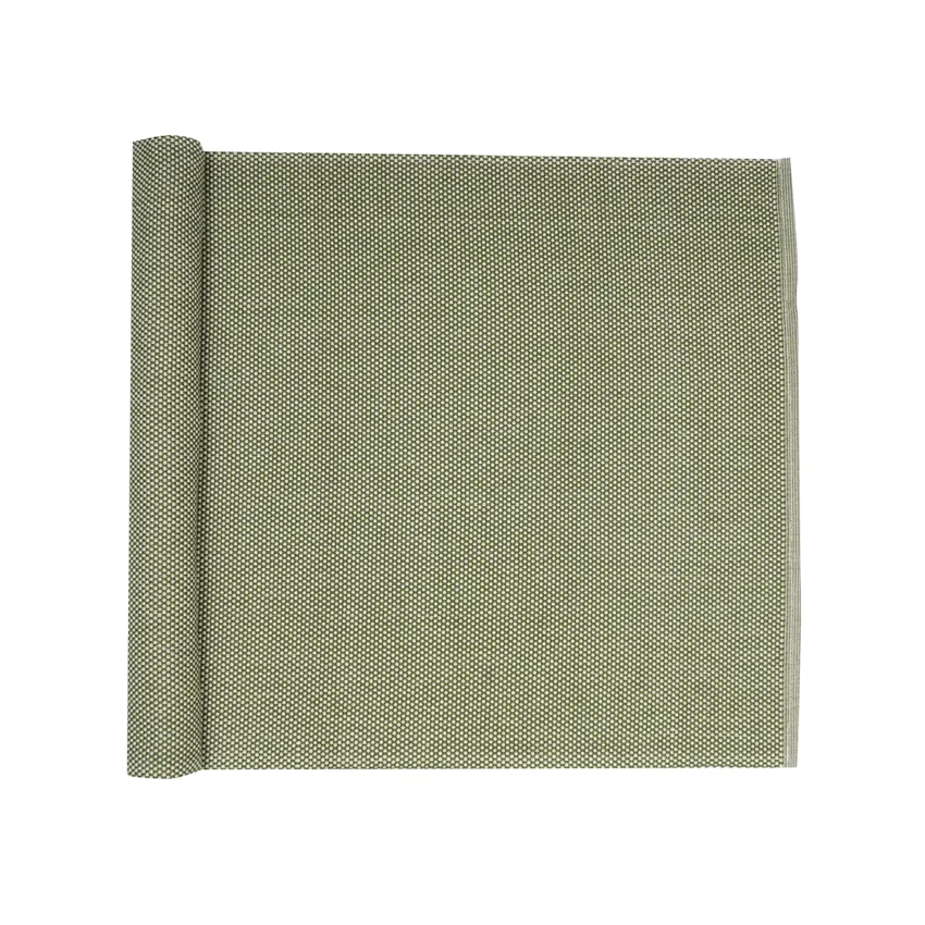 Reciclado Caminos de mesa Kalle, Verde/Lino