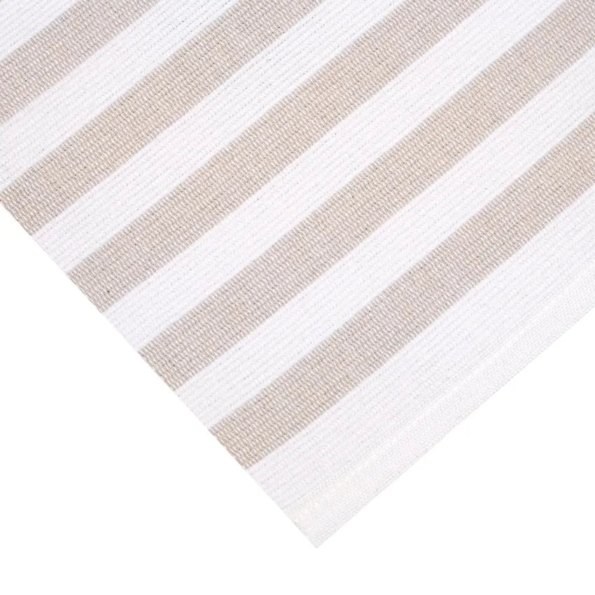 Reciclado Caminos de mesa Rakel, Lino/Blanco