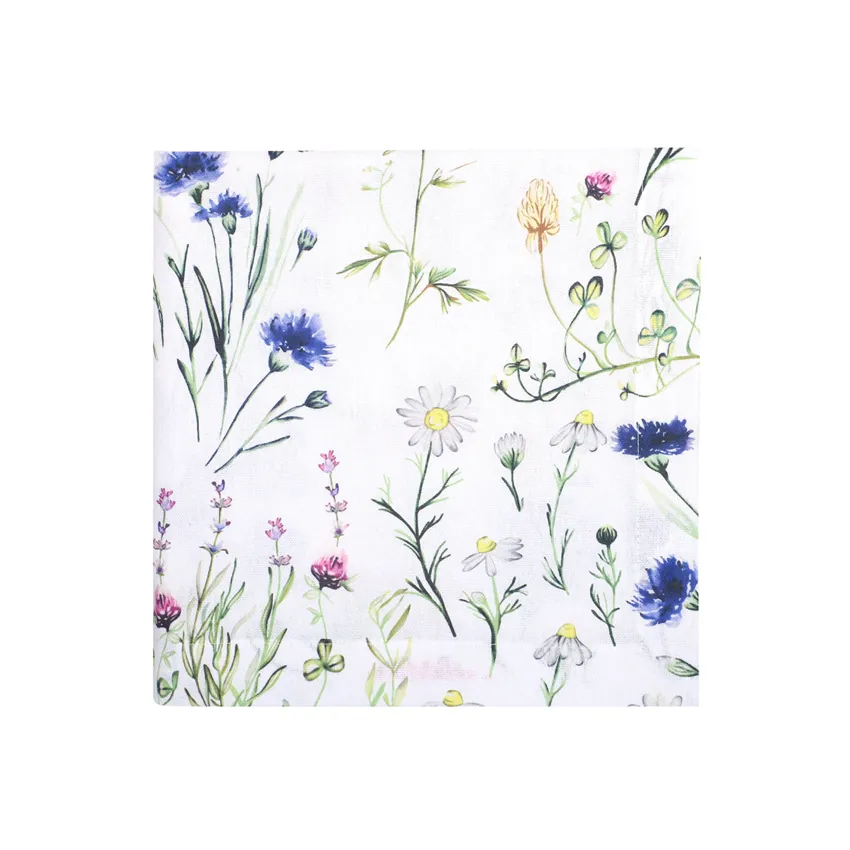 Mantel reciclado Hilma, Azul/Verde