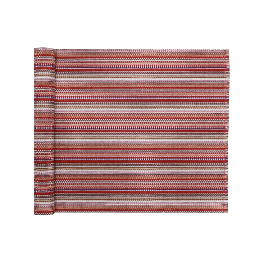 Reciclado Caminos de mesa Goa, Rojo oscuro