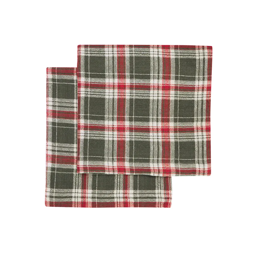 Servilleta Reciclada 2-pack Vivi, Verde oliva/Lino