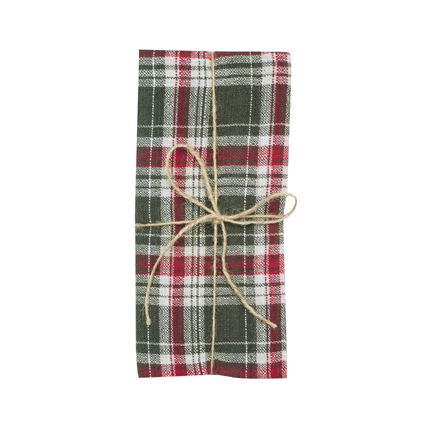 Servilleta Reciclada 2-pack Vivi, Verde oliva/Lino
