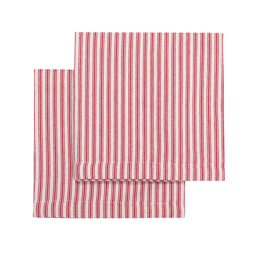 Servilleta Reciclada 2-pack Lina, Rojo oscuro/Lino