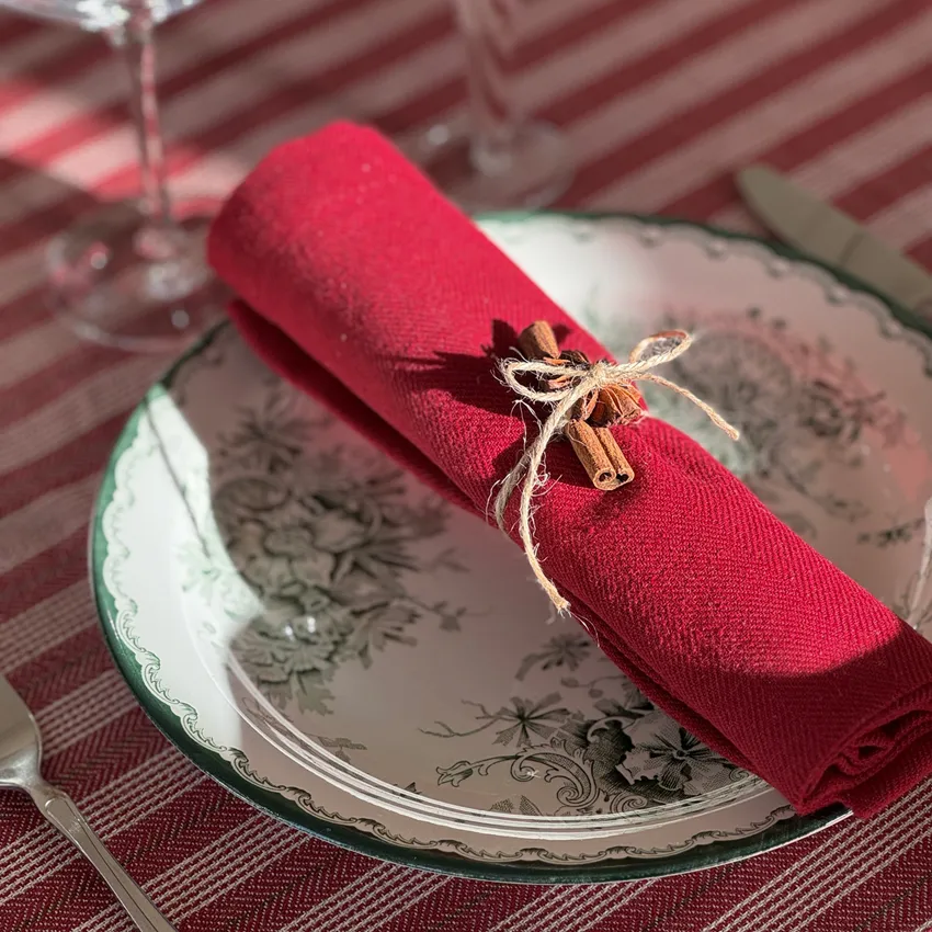 Servilleta Reciclada 2-pack Emil, Rojo oscuro