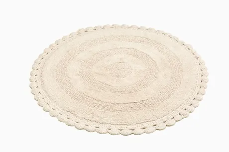Tapis de bain rond Rimini, Sable