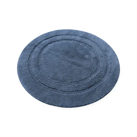 Tapis de bain rond Turin, Bleu gris