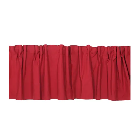 Cantonnière recyclée Elin, Rouge foncé