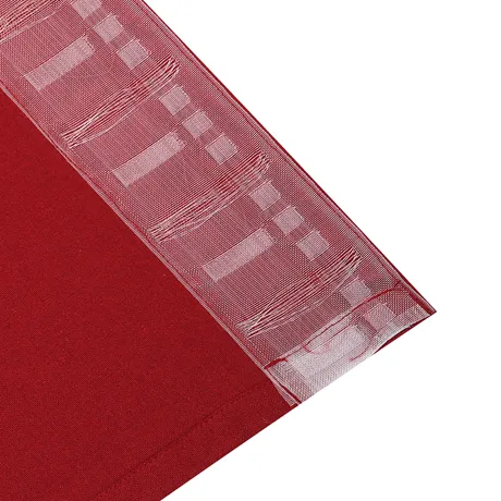 Cantonnière recyclée Elin, Rouge foncé