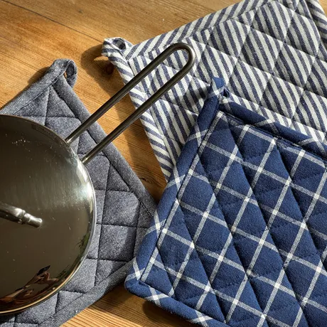 Manique recyclée Recycling, 3e choix, Bleu/Blanc