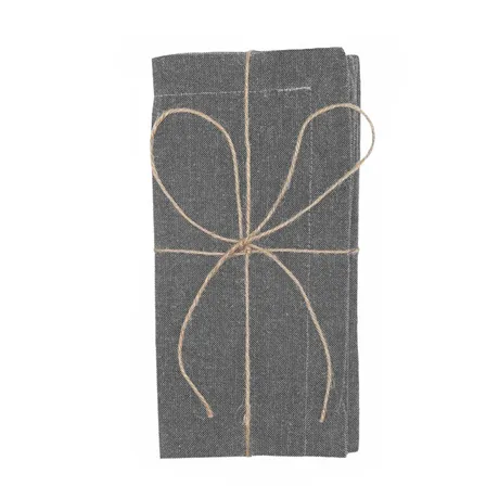 Serviette Recyclée 2-pack Elin, Gris foncé/Gris