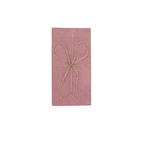 Serviette Recyclée 2-pack Elin, Rose/Blanc