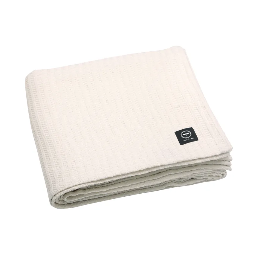 Recyclé Couvre-lits Rasmus, Beige