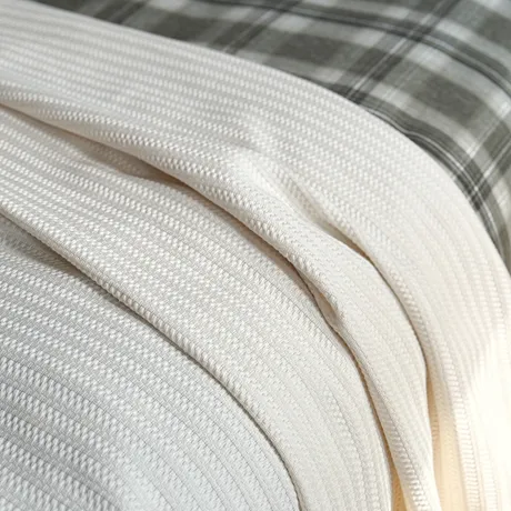 Recyclé Couvre-lits Rasmus, Beige