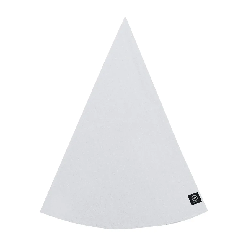 Nappe Ronde Essuyable Recyclée Hedvig, Gris/Blanc