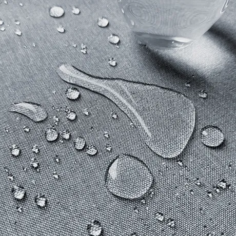 Nappe Ronde Essuyable Recyclée Hedvig, Gris bleu/Blanc