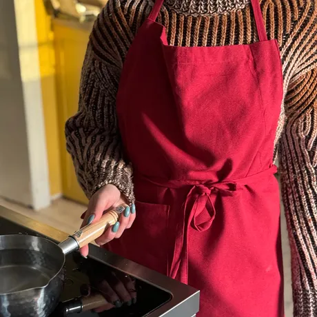 Tablier Recyclé Ulla, Rouge foncé