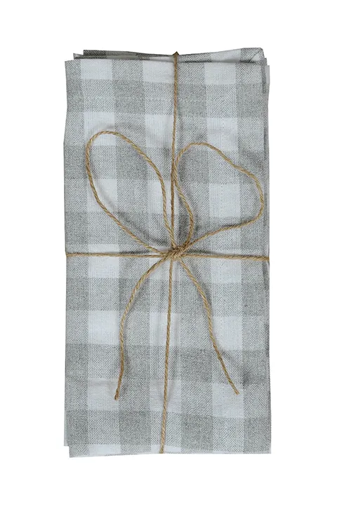 Serviette Recyclée 2-pack Sture, Gris/Blanc