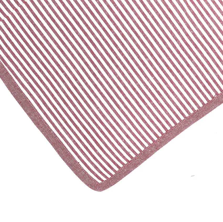 Tablier Recyclé Stina, Rouge foncé/Blanc