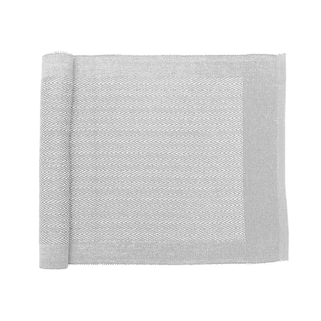 Recyclé Chemins de table Agnes, Gris/Blanc