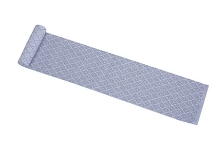 Recyclé Chemins de table Ella, Gris/Blanc