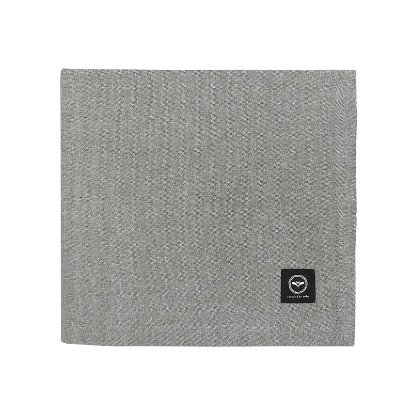 Nappe recyclée Elin, Vert olive/Beige