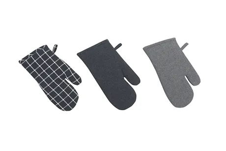 Gant de cuisine recyclé Recycling, 3e choix, Gris foncé/Blanc