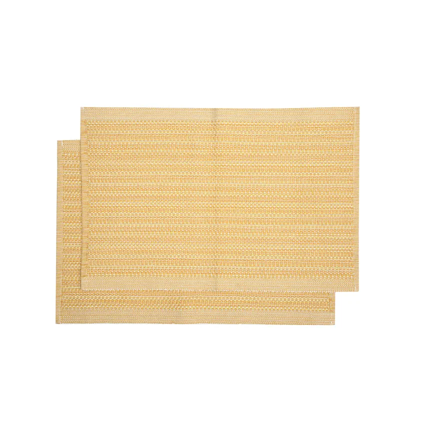 Set de table recyclé 2-pack Gerda, Jaune Multi