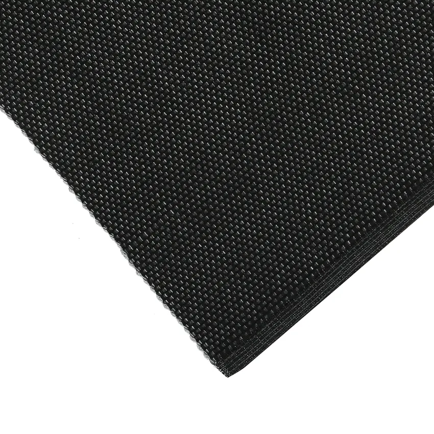 Set de table recyclé 2-pack Kalle, Gris foncé/Noir