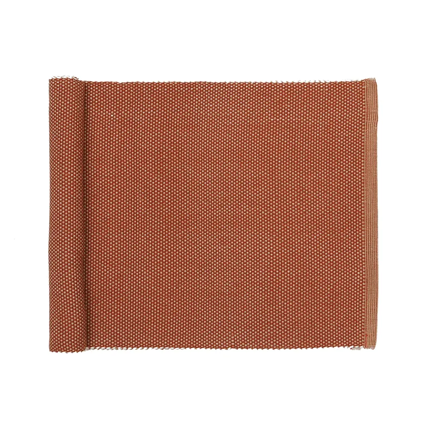 Recyclé Chemins de table Kalle, Rouille/Beige