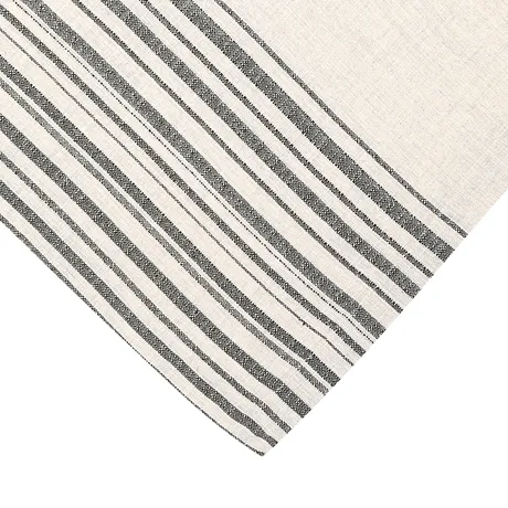 Nappe recyclée Charles, Écru/Vert olive