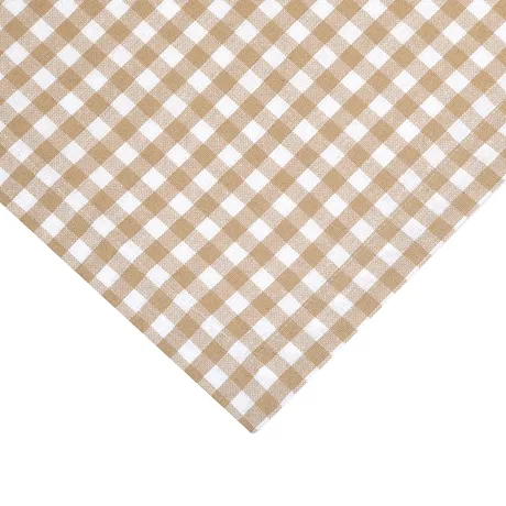 Nappe recyclée Bella, Sable/Blanc