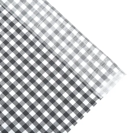 Cantonnière recyclée Bella, Gris foncé/Blanc