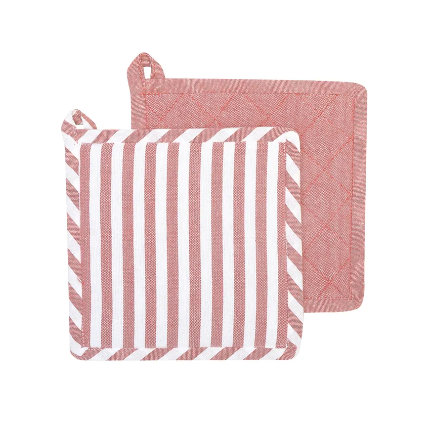 Manique recyclée 2-pack Melker, Rose/Blanc