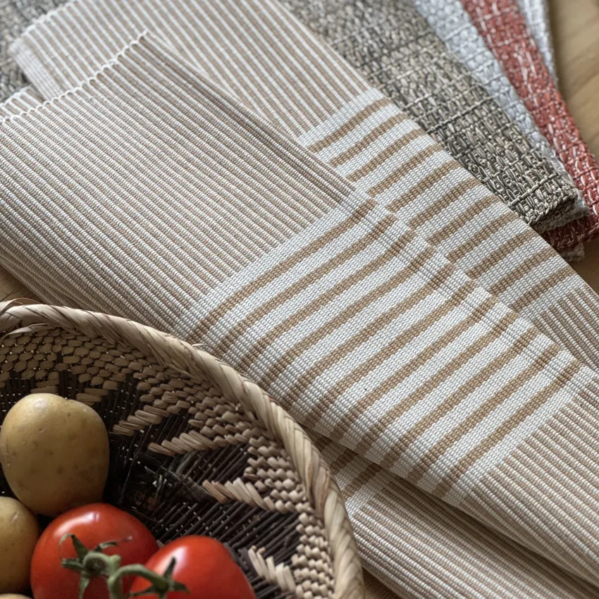 Set de table recyclé 2-pack Isa, Beige/sable