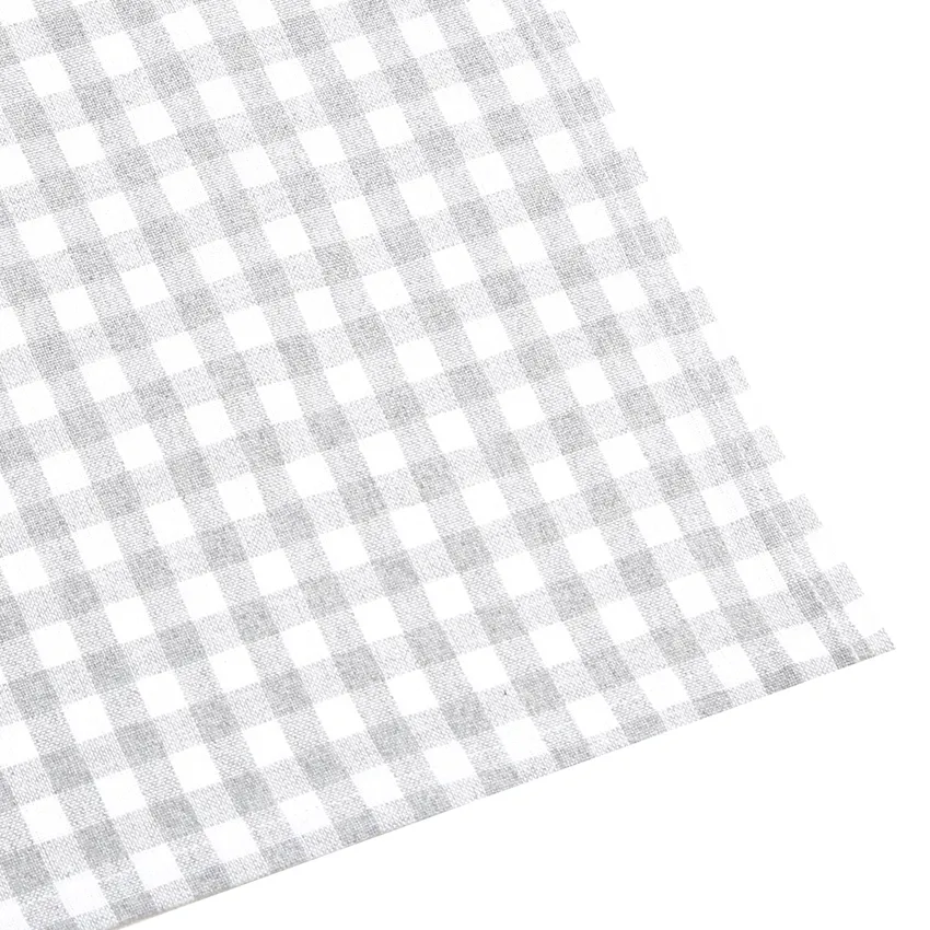 Nappe recyclée Bella, Gris clair/Blanc