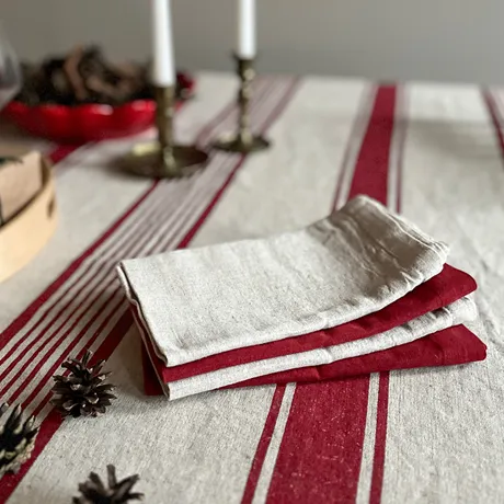 Serviette 2-pack Lukas, Rouge