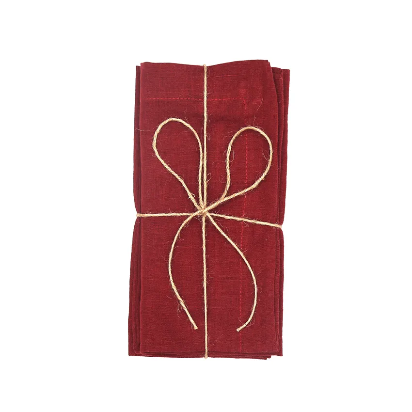 Serviette 2-pack Lukas, Rouge