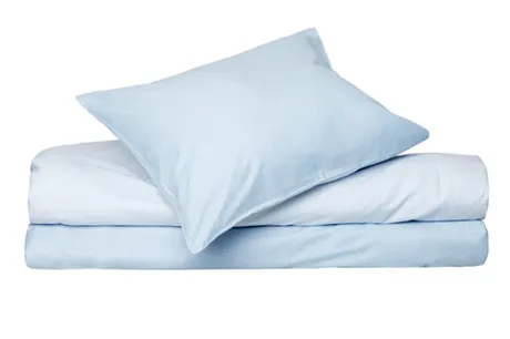 King-size Parure de lit 3-dels Runmarö, Bleu/Blanc