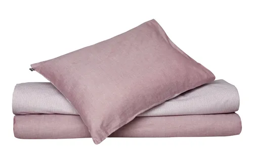 Taie d’oreiller Runmarö, Rose foncé/Blanc