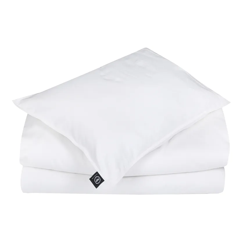 Recyclé Parure de lit 2-dels Estelle, Beige/Blanc