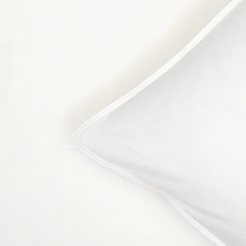 Recyclé Parure de lit 2-dels Estelle, Beige/Blanc