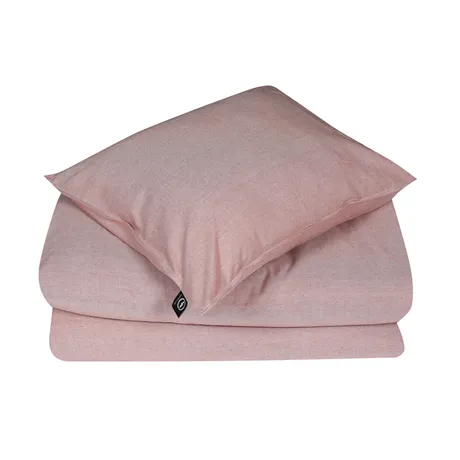 Recyclé Taie d’oreiller Estelle, Rouille/Beige