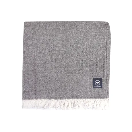 Recyclé Couvre-lits Clara, Beige/Brun