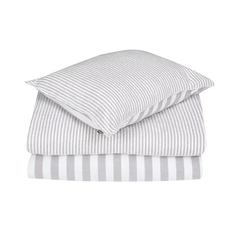 Taie d’oreiller Funäsdalen, Marron clair/Off-White