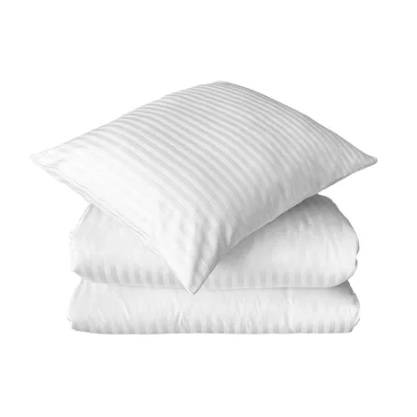 Satinpåslakanset 2-dels Pearl, Blanc