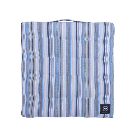 Coussin de palette recyclé Goa, Bleu